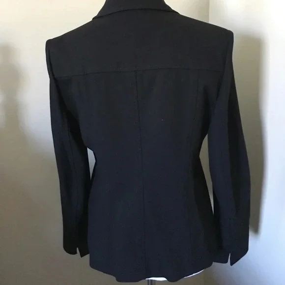 TALBOTS Black Knit Blazer, EEUC - Picture 5 of 8